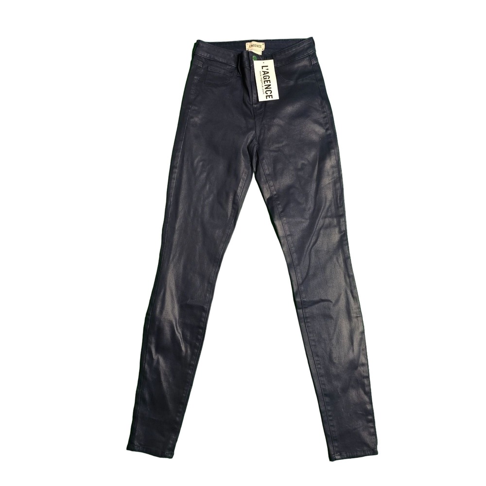 NWT L'AGENCE Marguerite Jean Navy Coated 25